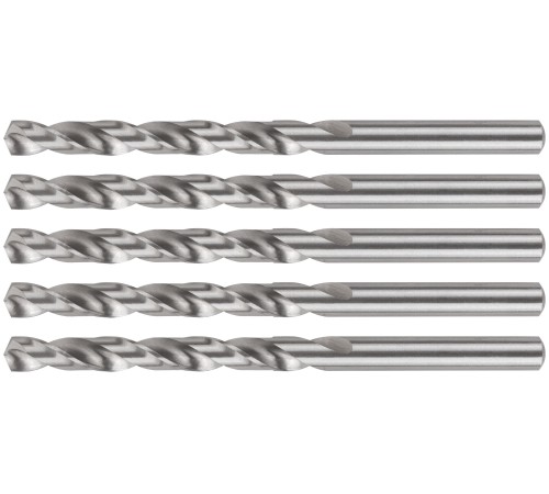 Сверла по металлу HSS шлифованные, угол заточки 135°, 6,5 x 101 мм (5 шт.) MOS