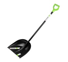 Лопата для уборки снега пластиковая, 400х417х1390 мм, алюминиевый черенок Palisad