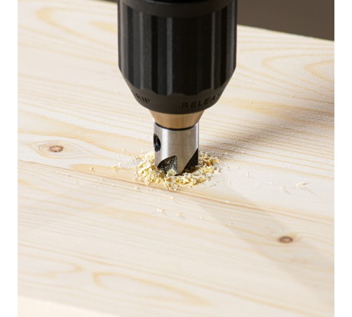 Набор сверл зенкеров по дереву, 3-10 мм, 7 шт // Denzel