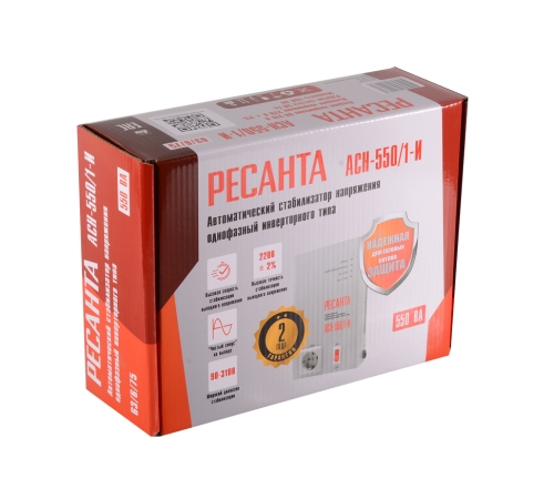 Стабилизатор напряжения АСН-550/1-И Ресанта Стабилизатор напряжения АСН-550/1-И Ресанта