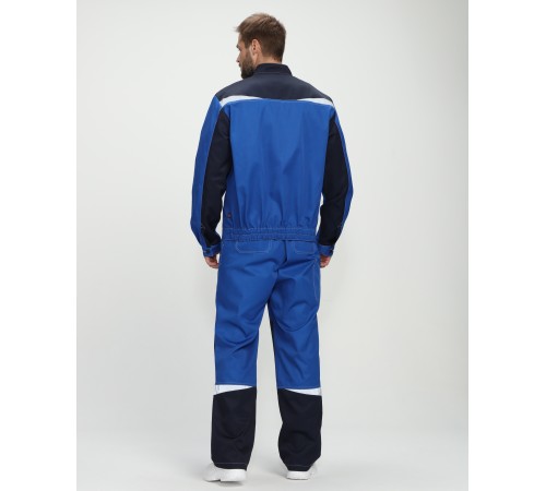 Костюм Строй-2 CH МВО (тк.Смесовая,280) п/к, васильковый/т.синий