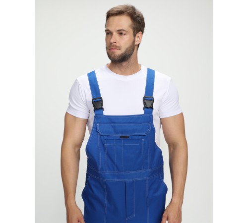 Костюм Строй-2 CH МВО (тк.Смесовая,280) п/к, васильковый/т.синий