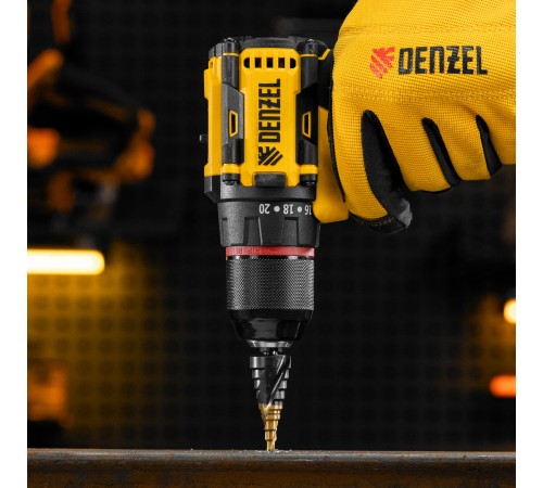 Сверло ступенчатое 4-6-8-10-12-14-16-18-20 мм, Р6М5, 6-гр. хвостовик Denzel