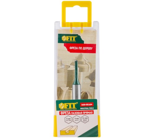 Фреза пазовая прямая с одним лезвием DxHxL= 4х16x55 мм FIT IT