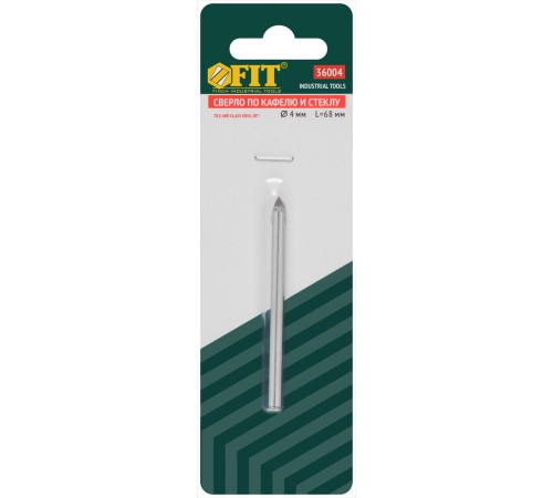 Сверло по кафелю  4 мм FIT IT Сверло по кафелю  4 мм FIT IT