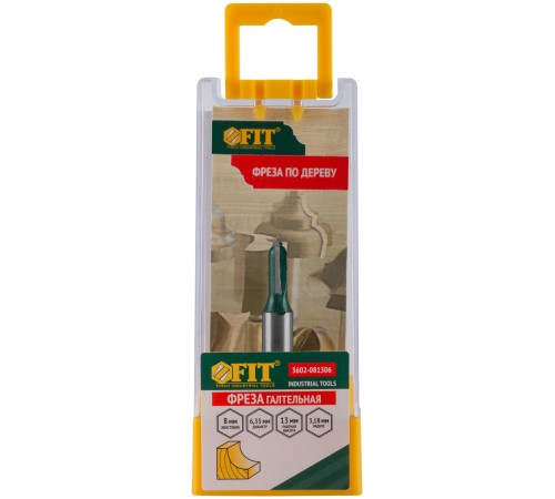 Фреза пазовая галтельная DxHxL=6,4х13x50 мм FIT IT Фреза пазовая галтельная DxHxL=6,4х13x50 мм FIT IT