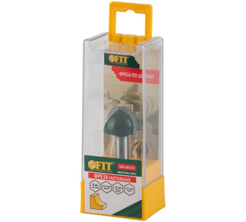 Фреза пазовая галтельная DxHxL=25,4х15x47 мм FIT IT