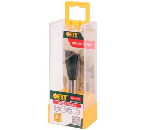 Фреза пазовая "Ласточкин хвост" DxHxL=25х25х61 мм FIT IT Фреза пазовая "Ласточкин хвост" DxHxL=25х25х61 мм FIT IT