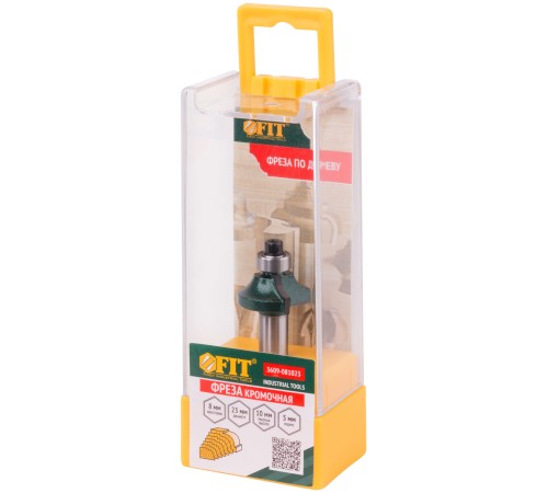 Фреза кромочная калевочная с нижним подшипником DxHxL=23х10х52 мм FIT IT