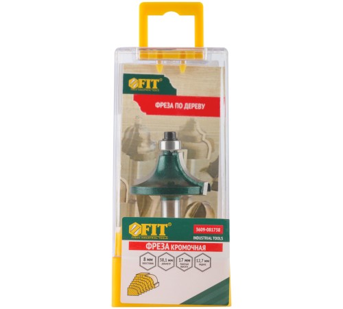 Фреза кромочная калевочная с нижним подшипником DxHxL=38,1x17x54 мм FIT IT