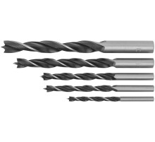 Набор сверл по дереву, ПВХ конверт, 5 шт.(4-5-6-8-10 мм) FIT IT