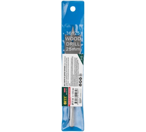 Сверло по дереву перовое  25x152 мм FIT IT Сверло по дереву перовое  25x152 мм FIT IT