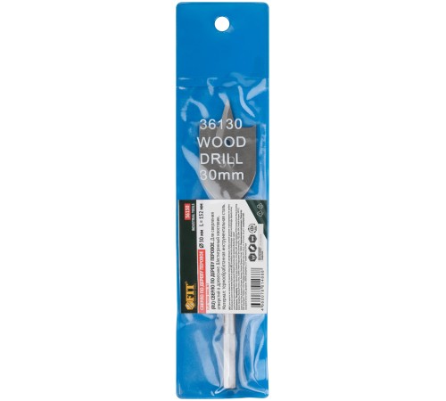 Сверло по дереву перовое  30x152 мм FIT IT Сверло по дереву перовое  30x152 мм FIT IT