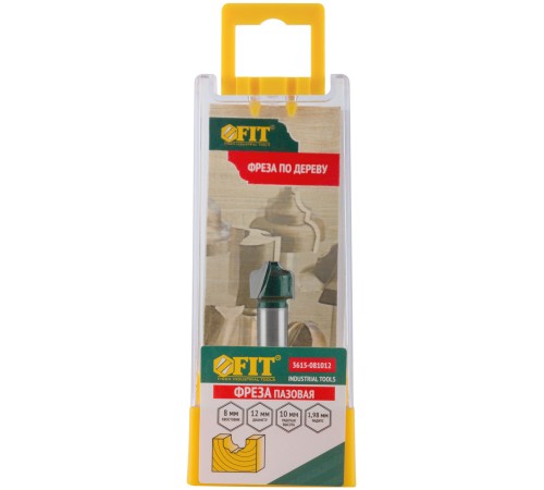 Фреза пазовая фасонная DxHxL=12х10х41,5 мм FIT IT Фреза пазовая фасонная DxHxL=12х10х41,5 мм FIT IT