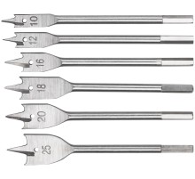 Свёрла по дереву перовые набор, 6 шт. (10-12-16-18-20-25 мм) FIT IT