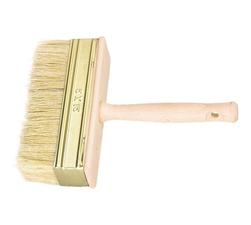 Кисть-ракля, 30 х 70 мм, натуральная щетина, деревянный корпус, деревянная ручка