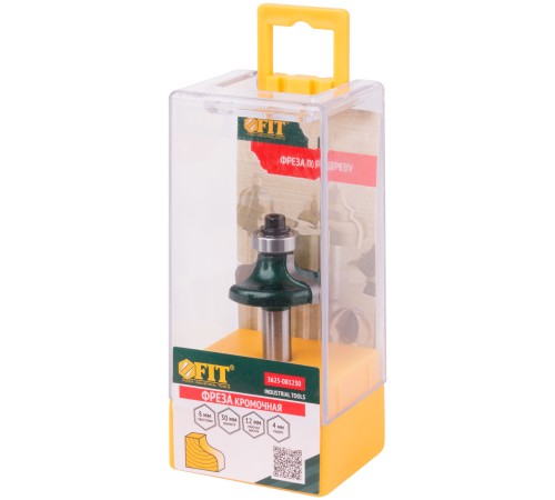 Фреза кромочная калевочная с нижним подшипником DxHxL=30х12х56,3 мм FIT IT