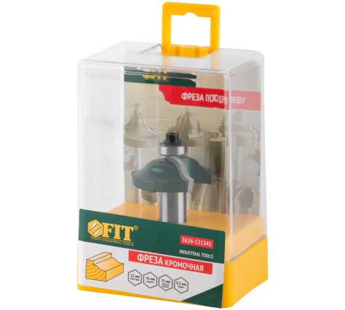 Фреза кромочная калевочная с нижним подшипником DxHxL=41х13х57,8 мм FIT IT Фреза кромочная калевочная с нижним подшипником DxHxL=41х13х57,8 мм FIT IT