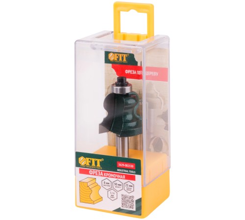 Фреза кромочная фигурная с подшипником DxHxL=30х25х69,3 мм FIT IT Фреза кромочная фигурная с подшипником DxHxL=30х25х69,3 мм FIT IT