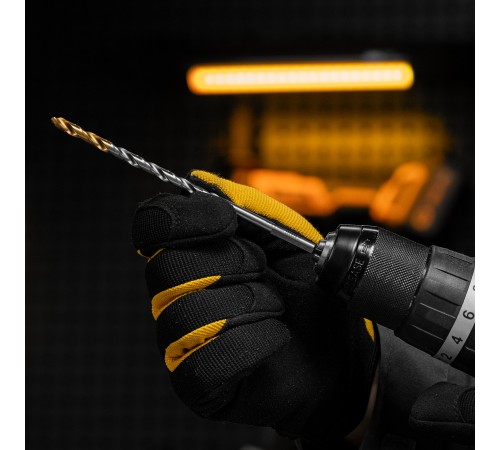 Сверло спиральное по металлу 5,5 х 139 мм, Р6М5, Golden Tip, удлиненное Denzel