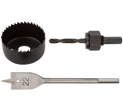 Сверла наборные для замков, набор 3 шт. (22/54 мм ) КУРС Сверла наборные для замков, набор 3 шт. (22/54 мм ) КУРС