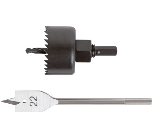 Сверла наборные для замков, набор 3 шт. (22/48 мм) КУРС Сверла наборные для замков, набор 3 шт. (22/48 мм) КУРС