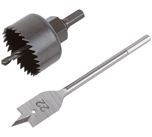 Сверла наборные для замков, набор 3 шт. (22/48 мм) КУРС Сверла наборные для замков, набор 3 шт. (22/48 мм) КУРС