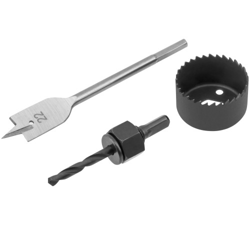 Сверла наборные для замков, набор 3 шт. (22/48 мм) FIT IT Сверла наборные для замков, набор 3 шт. (22/48 мм) FIT IT