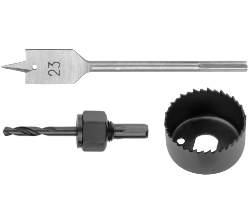 Сверла наборные для замков, набор 3 шт. (23/50 мм) FIT IT