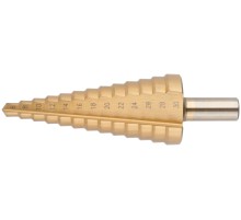 Сверло ступенчатое HSS по металлу, 13 ступеней, 6-30 мм MOS