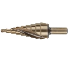 Сверло ступенчатое HSS Co5% ( Р6М5К5 ) по металлу, спиральный профиль, 9 ступеней, 4-20 мм FIT HQ