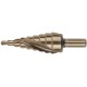 Сверло ступенчатое HSS Co5% ( Р6М5К5 ) по металлу, спиральный профиль, 9 ступеней, 4-20 мм FIT HQ
