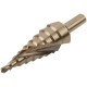 Сверло ступенчатое HSS Co5% ( Р6М5К5 ) по металлу, спиральный профиль, 9 ступеней, 4-20 мм FIT HQ