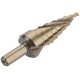 Сверло ступенчатое HSS Co5% ( Р6М5К5 ) по металлу, спиральный профиль, 9 ступеней, 4-20 мм FIT HQ