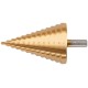 Сверло ступенчатое HSS по металлу, 13 ступеней 4-8-12-16-20-24-28-32-36-40-44-48-52 мм MOS