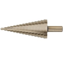 Сверло ступенчатое HSS Co5% ( Р6М5К5 ) по металлу, 15 ступеней, 4-32 мм FIT HQ