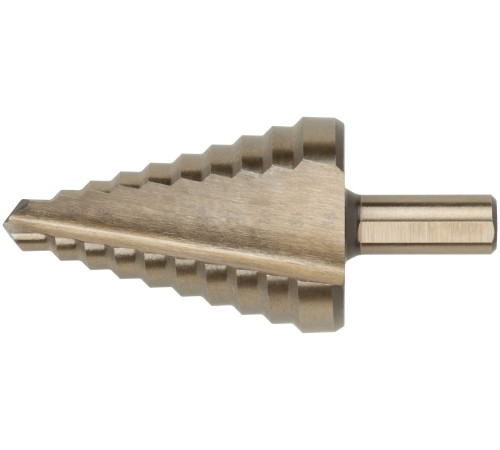 Сверло ступенчатое HSS Co5% ( Р6М5К5 ) по металлу, 10 ступеней, 9-36 мм FIT HQ