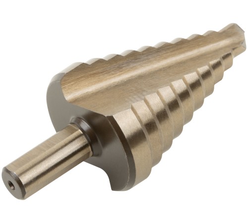 Сверло ступенчатое HSS Co5% ( Р6М5К5 ) по металлу, 10 ступеней, 9-36 мм FIT HQ