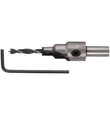 Сверло с зенкером для мебельных стяжек 4 мм/зенкер 6,5 мм (для стяжки 5х50) FIT IT Сверло с зенкером для мебельных стяжек 4 мм/зенкер 6,5 мм (для стяжки 5х50) FIT IT