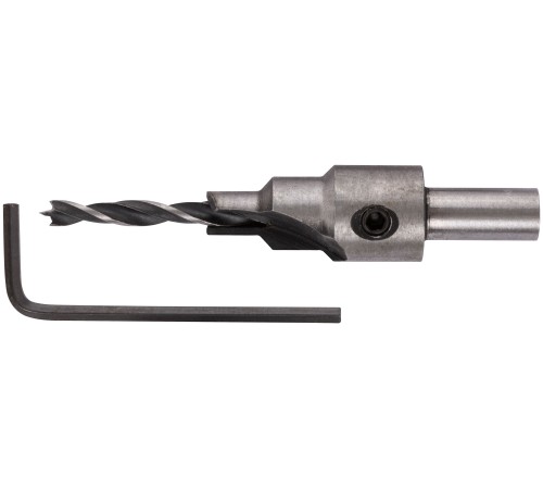 Сверло с зенкером для мебельных стяжек 4 мм/зенкер 6,5 мм (для стяжки 5х50) FIT IT Сверло с зенкером для мебельных стяжек 4 мм/зенкер 6,5 мм (для стяжки 5х50) FIT IT