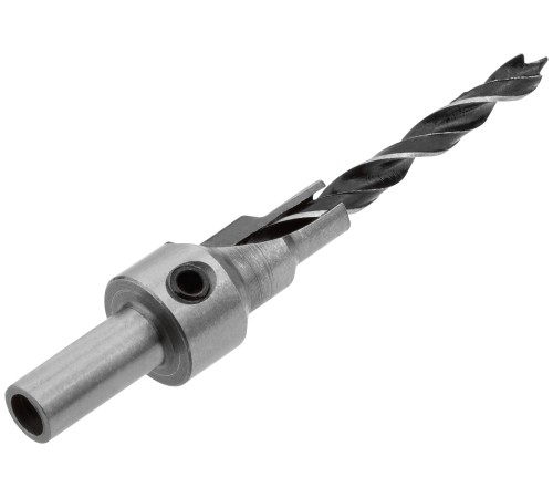 Сверло с зенкером для мебельных стяжек 5 мм/зенкер 9,5 мм (для стяжки 7х50) FIT IT Сверло с зенкером для мебельных стяжек 5 мм/зенкер 9,5 мм (для стяжки 7х50) FIT IT