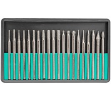 Шарошки, усиленная сталь с алмазным напылением, штифт диам. 3 мм, 20 шт. FIT IT