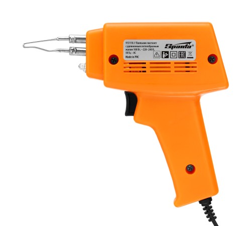 Паяльник импульсный с петлеобразным жалом, 100 Вт, 220 В Sparta