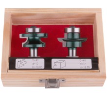 Фрезы по дереву комбинированные универсальные, набор 2 шт., деревянный бокс, DxH=41х19,5 мм FIT IT Фрезы по дереву комбинированные универсальные, набор 2 шт., деревянный бокс, DxH=41х19,5 мм FIT IT