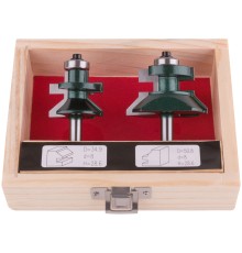 Фрезы по дереву для вагонки, набор 2 шт., деревянный бокс, DxH=50,8/34,9х28,6 мм FIT IT Фрезы по дереву для вагонки, набор 2 шт., деревянный бокс, DxH=50,8/34,9х28,6 мм FIT IT