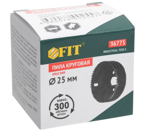 Пила круговая инструментальная сталь 25 мм FIT IT
