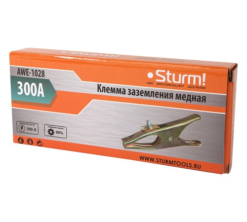 Клемма заземления 300A, медная вес 160 гр Sturm! Клемма заземления 300A, медная вес 160 гр Sturm!