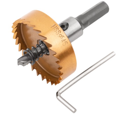 Коронка кольцевая по металлу, HSS сталь, титановое покрытие  45 мм FIT IT