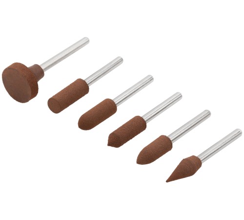 Насадки резиновые полировальные средней зернистости, набор 6 шт. FIT IT