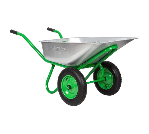 Тачка садово-строительная 2-х колесная, грузоподъемность 230 кг, объем 90 л Сибртех